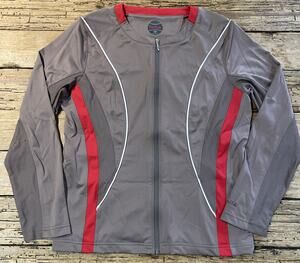 Bolle Womens Mocha Zip Up Tennis Jacket Size M